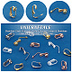 Unicraftale 32 Stück 4 Farben Edelstahl-Clip-on-Ohrring nicht durchbohrter Ohrring 15 mm Metall-Huggie-Fake-Ohr für DIY-Ohrring-Schmuckherstellung FIND-UN0001-33-4