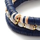 Perles d'amour empilant des bracelets extensibles pour femmes BJEW-JB07162-8