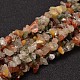 Puce quartz rutile naturel brins de perles X-G-L454-08-1