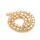 Pearl Luster Plated Glass Bead Strands G-J328-PL01-2