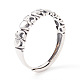 Elefante 925 anillos ajustables de plata esterlina para hombres mujeres STER-G032-03AS-2