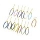 Pulseras de eslabones de cordón trenzado de cuero MAK-K022-01G-1