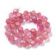 Chapelets de perles aux fraises en quartz naturel G-A030-B11-10mm-2