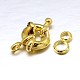 Brass Spring Ring Clasps KK-L082E-01-3