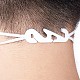 Crochet d'oreille réglable en plastique pour le couverture de bouche AJEW-TA0017-04-7
