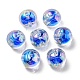 Placage uv perles acryliques irisées arc-en-ciel OACR-A014-02E-1