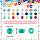 Sunnyclue 960 pièces 24 couleurs perles en plastique opaques KY-SC0001-82-2