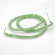 Naturali verdi perle tonde avventurina fili G-N0120-13-4mm-2