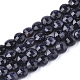 Chapelets de perles en pierre d'or bleue synthétique G-T108-03-1
