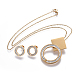 304 Stainless Steel Jewelry Sets SJEW-O098-10G-2