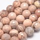 Facettes rondes sunstone naturelle perles brins G-I176-10-18mm-1