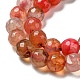 Chapelets de perles d'agate naturelle G-C082-A01-21-4