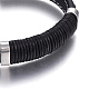Leather Cord Bracelets BJEW-E352-34P-2