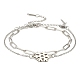 Наборы браслетов-цепочек и тросов из нержавеющей стали марки 304 AJEW-U005-05D-P-1
