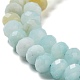 Brins de perles d'amazonite de fleurs naturelles G-J400-C09-05-4