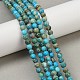 Нити бусин из окрашенного натурального регалита/императорской яшмы/морского осадка яшмы G-B124-C04-10-5