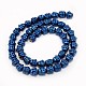 Electroplate Non-magnetic Synthetic Hematite Beads Strands G-J181-06-2