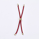 Création de bracelets à cordon torsadé en nylon MAK-F018-01G-RS-2