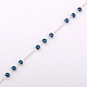 Handarbeit rund Glasperlenketten Perlen für Halsketten Armbänder machen AJEW-JB00056-08-1