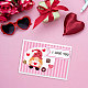 GLOBLELAND Valentine's Day Gnome Cutting Dies for Card Making Love Heart Die Cuts Carbon Steel Embossing Stencils Template for DIY Scrapbooking Album Craft Decor DIY-WH0309-1573-4