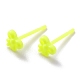 Eco-Friendly Plastic Stud Earrings EJEW-H120-01D-1
