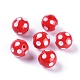 Polka Dot Round Bubblegum Acrylic Chunky Beads X-SACR-S146-20mm-11-1