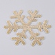Snowflake Shape Glass Rhinestone Car Stickers RB-WH0002-02-2