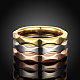 Titanio de acero de 316l facetas anillos de dedo facetas de moda para las mujeres RJEW-BB07062-9-2
