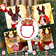 布ペット帽子コスチューム  猫犬祭り誕生日テーマパーティー写真小道具  クリスマステーマ  枝角模様  500mm AJEW-WH0314-118A-5