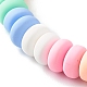 Bracelets extensibles en perles d'argile polymère faites à la main pour les enfants BJEW-JB06487-02-5