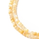 Fili di perline di conchiglia giallo dorato naturale SSHEL-G029-01C-3