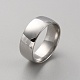 Простое кольцо из нержавеющей стали 201 для мужчин и женщин RJEW-WH0015-02D-1
