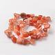Nuggets Natural Red Aventurine Bead Strands G-M341-10-2