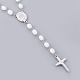 304 collane di perline rosario in acciaio inox NJEW-F240-01P-4