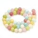 Chapelets de perles en jade blanc naturel teinté X-G-T106-310-3