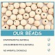 Natural Wooden Beads WOOD-PH0009-36-4