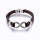 Leather Cord Bracelets BJEW-E345-04A-1