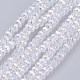 Electroplate Glass Beads Strands X-EGLA-R048-3mm-01-1