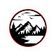 Superfindings 30 мм горный узор деревянный брендинг латунная кожа брендинг уникальный логотип железный штамп тепловая латунная голова штамп с прямой деревянной ручкой для торта деревянная кожа AJEW-WH0113-15-216-5