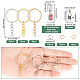 Kits de fabrication de porte-clés à breloque lettre bricolage arricraft DIY-AR0002-16-2
