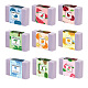 90 Uds. 9 estilos de etiqueta de papel de jabón con patrón de plantas/animales DIY-WH0399-69-030-8