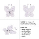 Polyester Schmetterling Dekoration DIY-BC0010-07-3