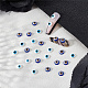 Craspire 200 pièces 2 couleurs breloques pour ongles 6mm bleu mauvais œil perles cabochons en résine 3d nail art breloques pendentif décorations bijoux accessoires pour bricolage artisanat bijoux coque de téléphone CRES-CP0001-01-5