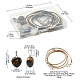 Kit de fabrication de collier coeur bricolage DIY-YW0007-23-3