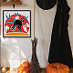 Fingerinspire halloween gatto stencil 11.8x11.8 pollice gatto nero stencil modello gatto di plastica pipistrello fantasma stelle modelli stencil riutilizzabile disegno pittura stencil per fai da te pittura artigianato decorazioni natalizie DIY-WH0391-0440-7