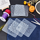 Chgcraft 5sheets 5 Muster matt PP Kunststoff-Zeichnungsskala Vorlage DIY-CA0001-79-5