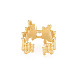 Brass Micro Pave Cubic Zirconia Cuff Rings RJEW-S045-144-2