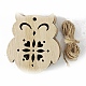 Décorations de pendentifs en bois non finis XMAS-PW0001-170-09-1
