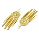 Golden Alloy Chandelier Earrings EJEW-D092-03D-G-2