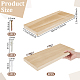 Rechteckiges Wandregal aus Holz&nbsp;AJEW-WH0794-25-2